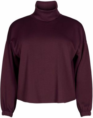 Zizzi Tričko 'Malisa'  černicová