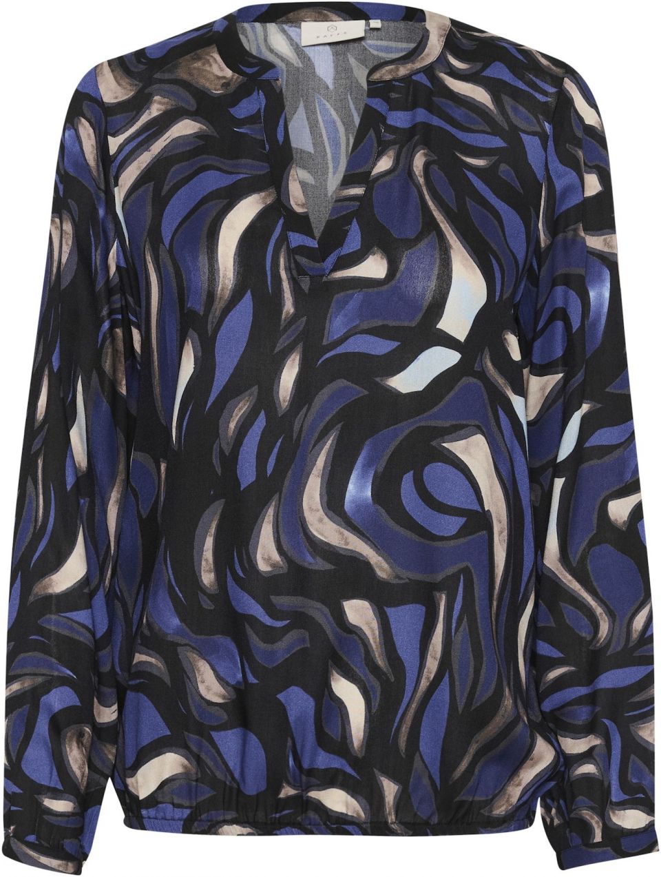 Kaffe Blúzka 'Ditte'  béžová / indigo / čierna
