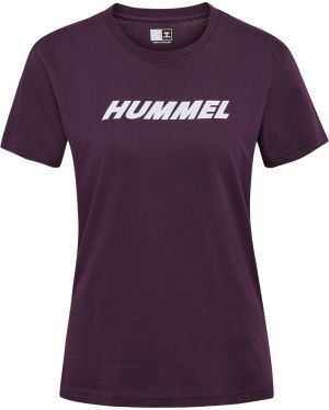 Hummel Funkčné tričko 'Elemental'  slivková / biela