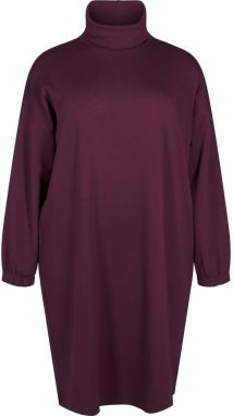 Zizzi Pletené šaty 'MALISA'  baklažánová