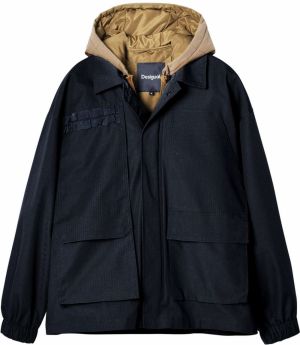 Desigual Prechodná bunda  béžová / čierna