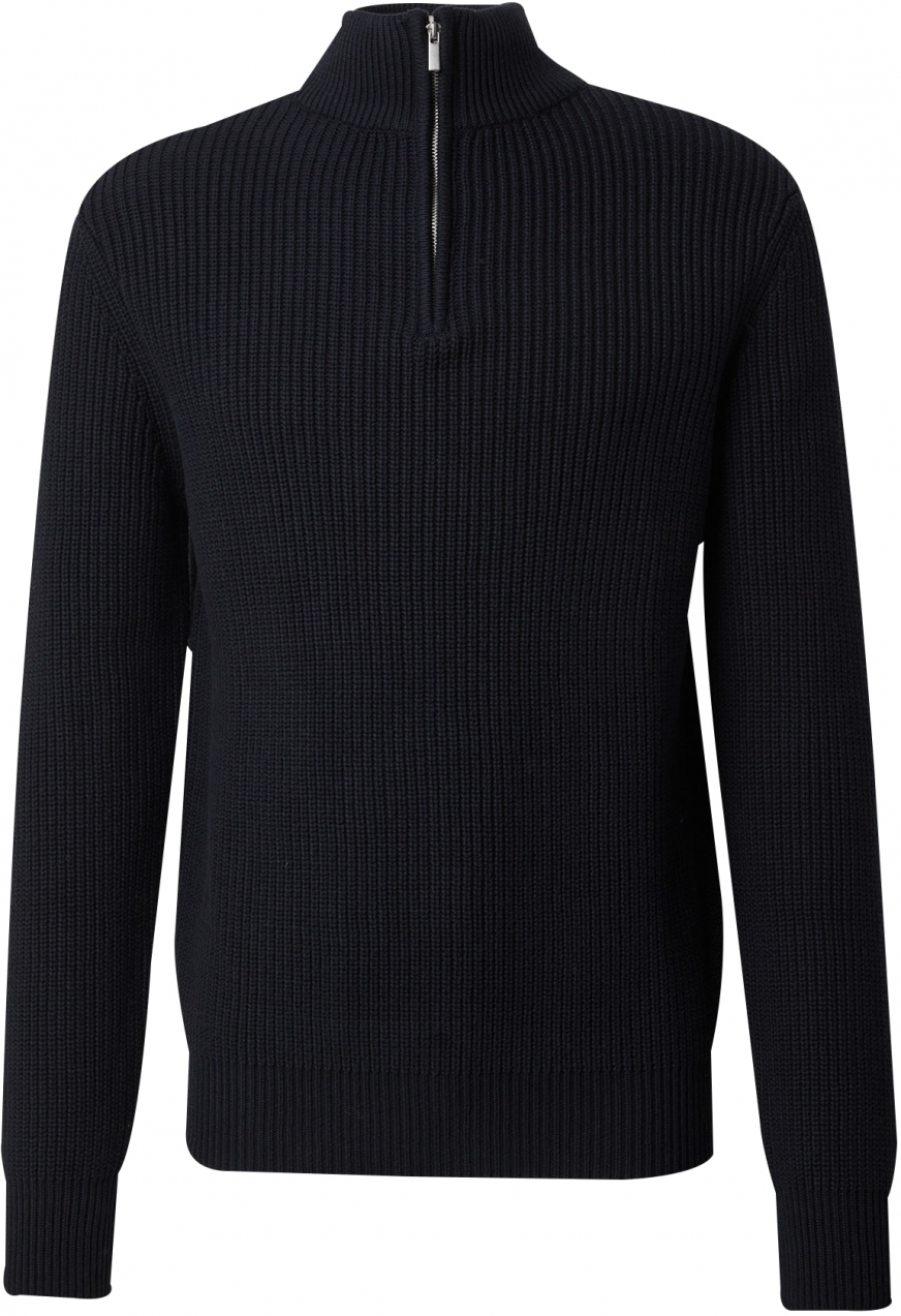 DAN FOX APPAREL Sveter 'Leart'  námornícka modrá