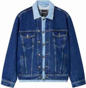 Desigual Prechodná bunda  modrá
