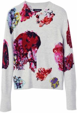 Desigual Sveter 'M. Christian Lacroix'  svetlomodrá / zmiešané farby