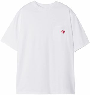 Desigual Tričko  krvavo červená / biela
