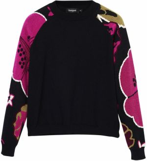 Desigual Sveter  zmiešané farby / čierna