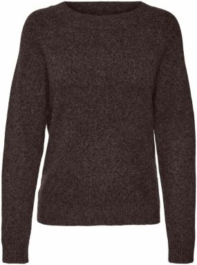 VERO MODA Sveter 'VMDoffy'  tmavohnedá