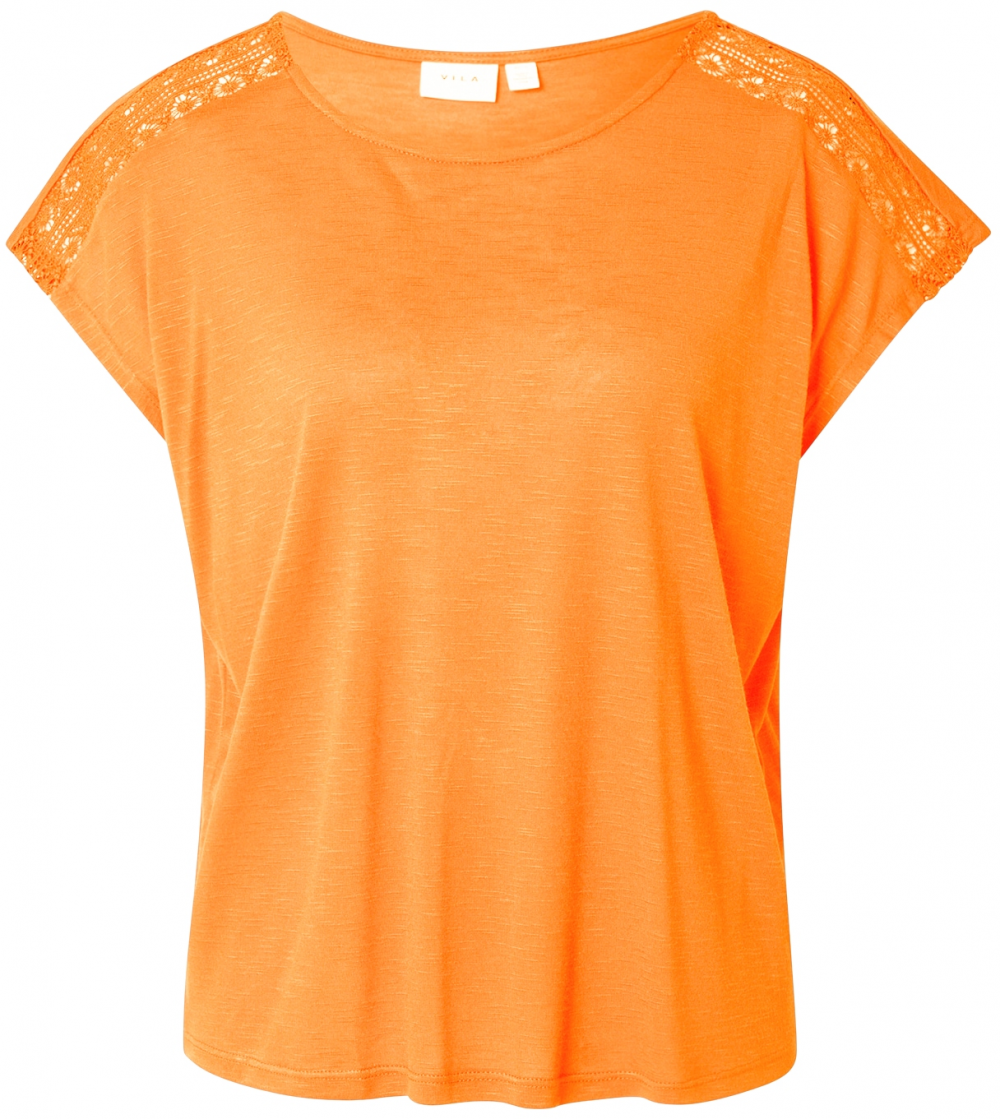 VILA Tričko 'VINOEL'  tmavooranžová