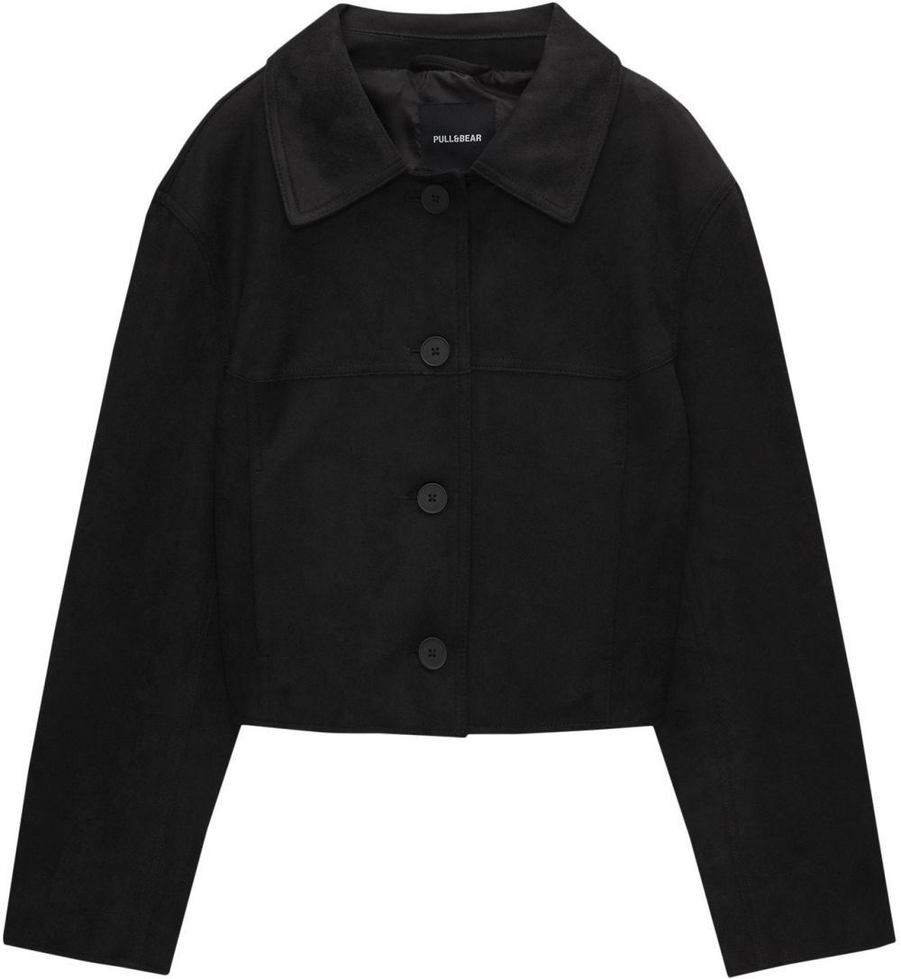 Pull&Bear Prechodná bunda  čierna
