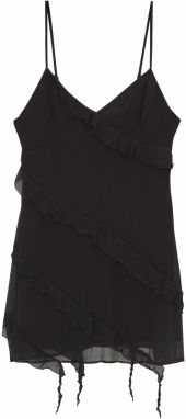 Pull&Bear Kokteilové šaty  čierna