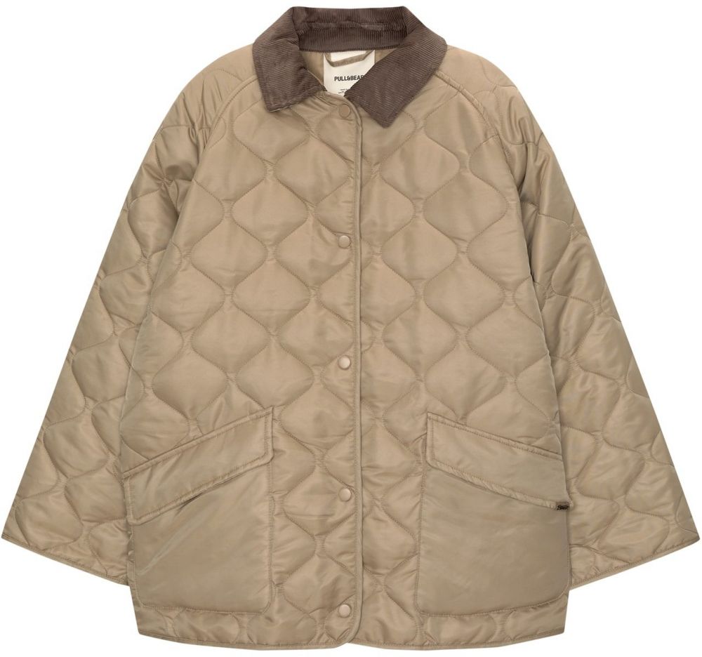 Pull&Bear Prechodná bunda  béžová / hnedá