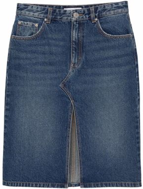 Pull&Bear Sukňa  modrá denim