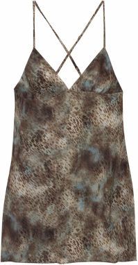 Pull&Bear Letné šaty  béžová / svetlomodrá / hnedá / tmavohnedá