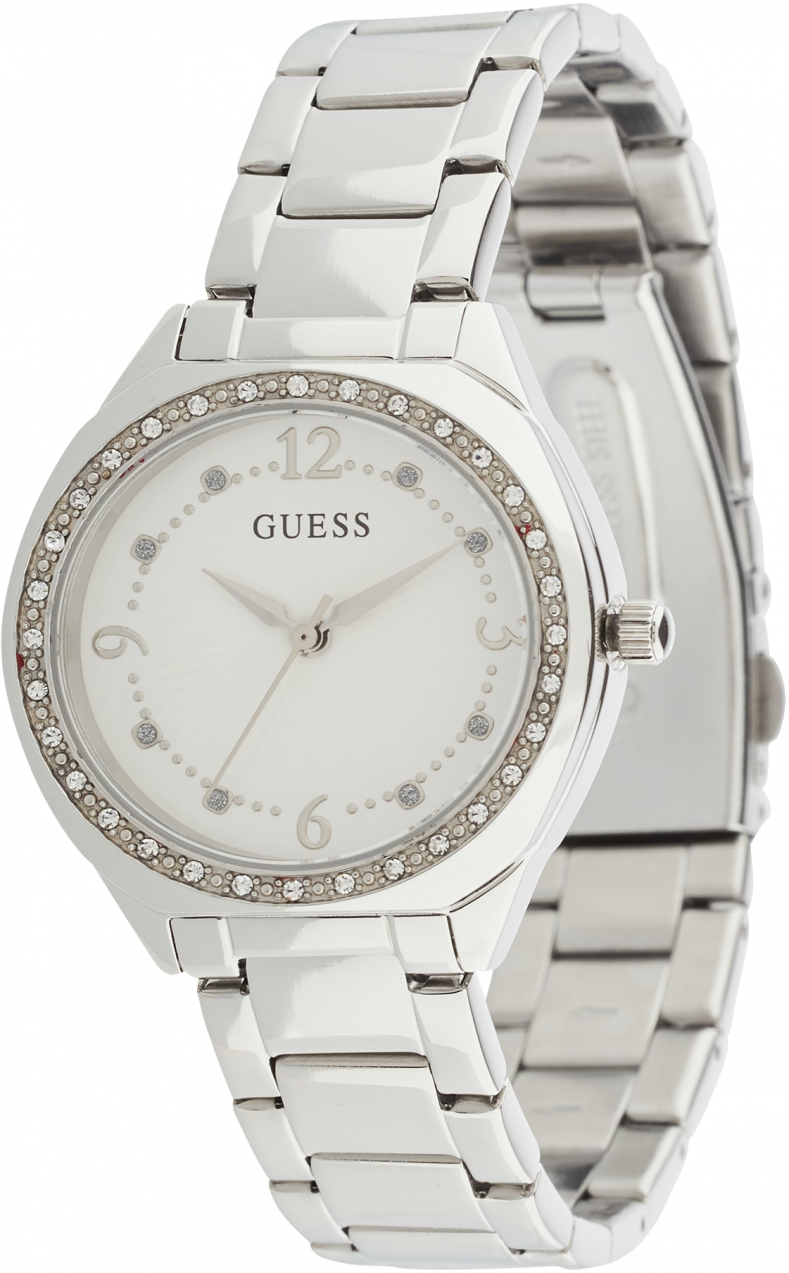 GUESS Analógové hodinky  biela