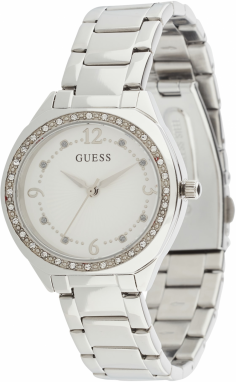 GUESS Analógové hodinky  biela