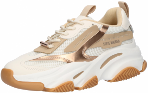 STEVE MADDEN Nízke tenisky 'POSSESSION'  farba ťavej srsti / zlatá / šedobiela