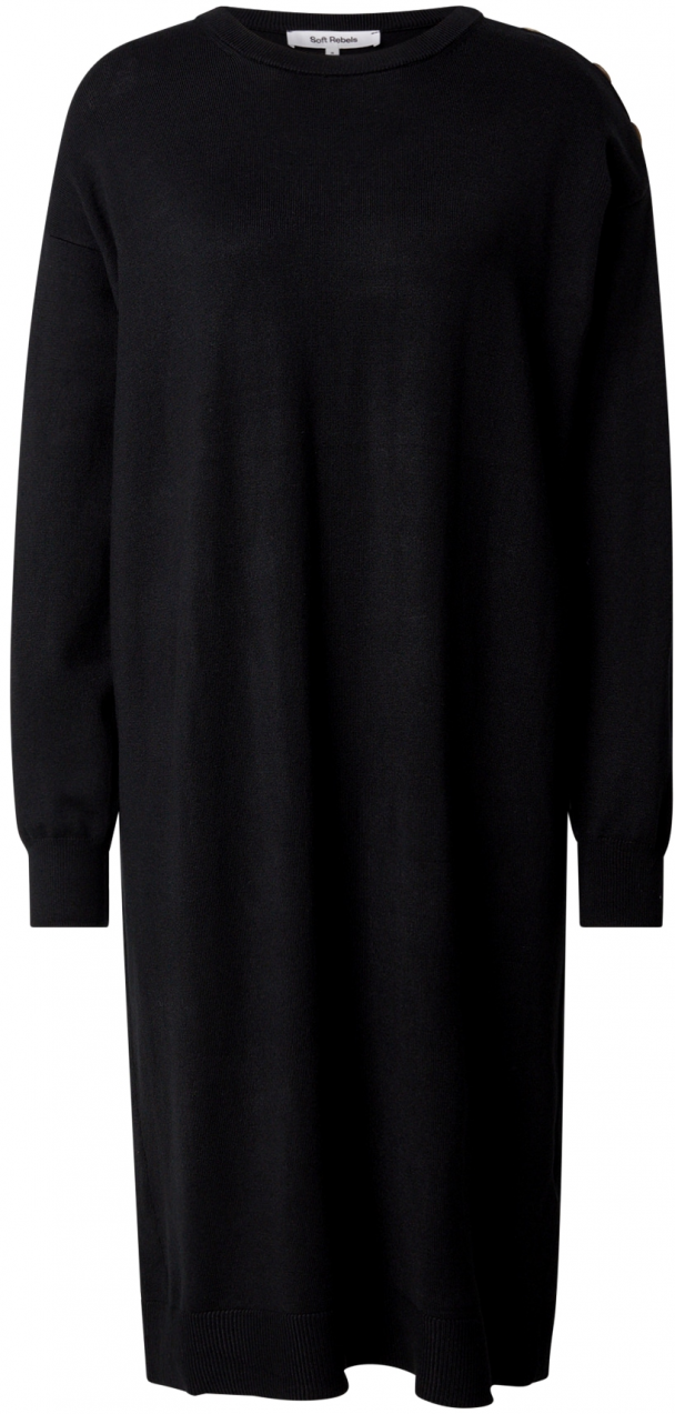 Soft Rebels Pletené šaty 'Pira'  čierna