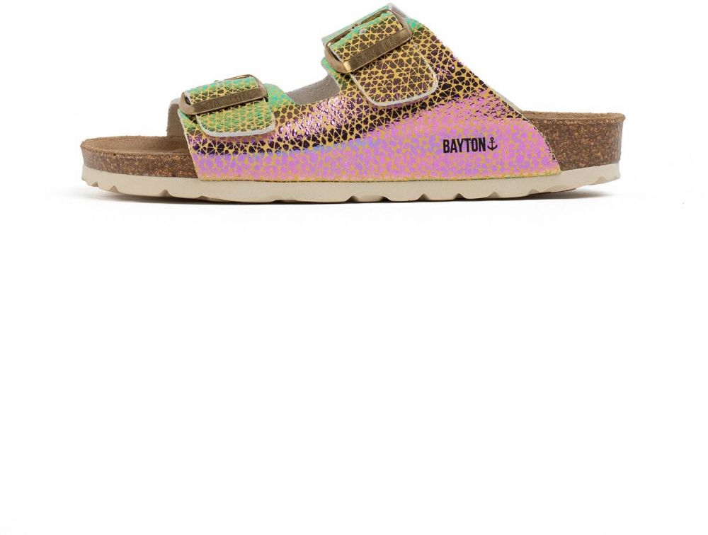 Bayton Sandále 'Atlas'  hnedá / zlatá / ružová / biela