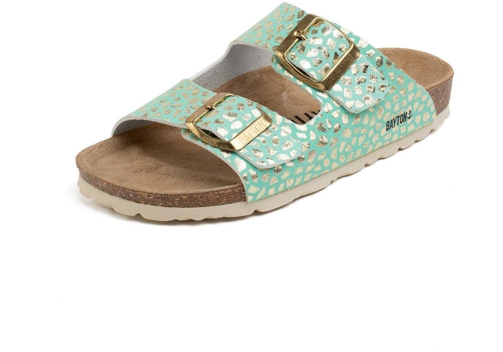 Bayton Sandále 'Atlas'  zlatá / zelená / čierna