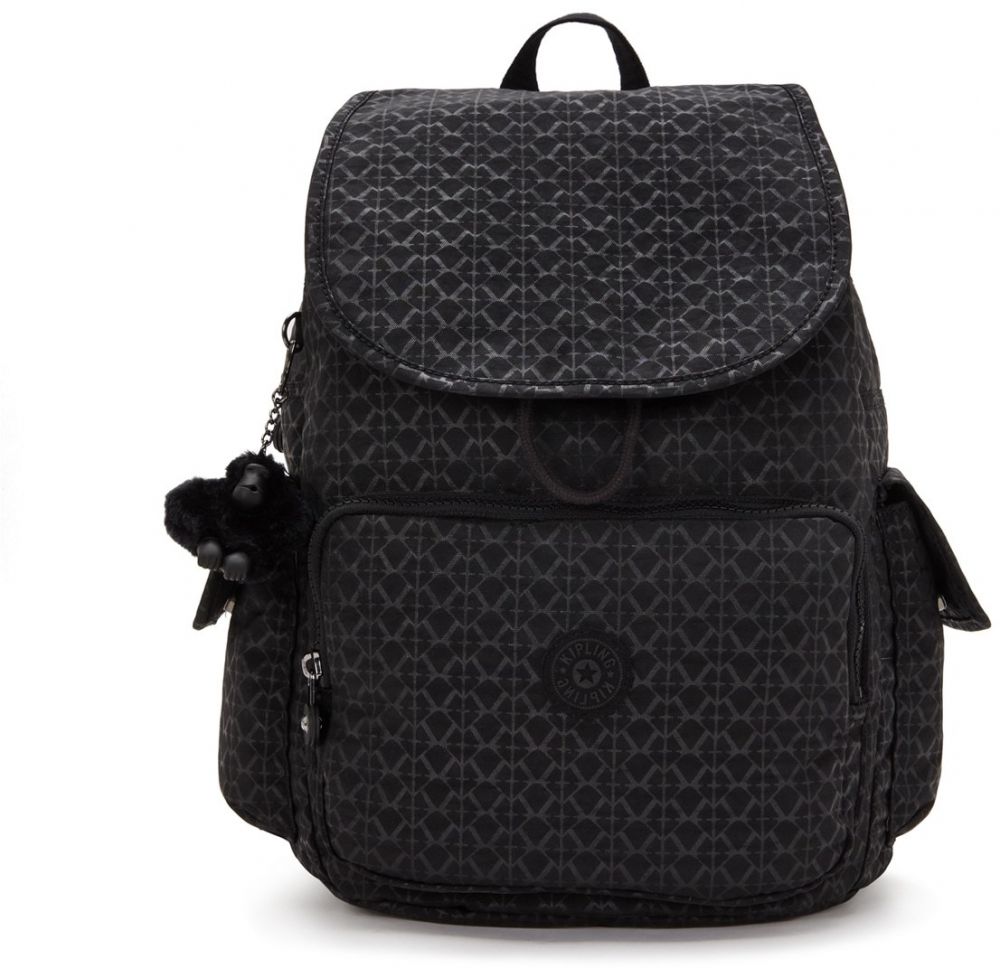 KIPLING Batoh 'CITY PACK'  tmavohnedá / sivá