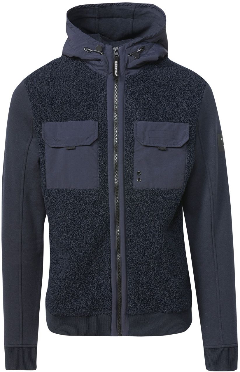 KOROSHI Tepláková bunda  námornícka modrá