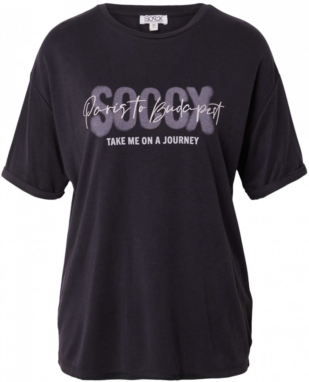 Soccx Tričko  čierna / biela