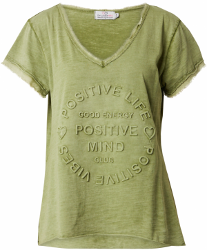 Zwillingsherz Tričko 'Positive Mind'  zelená