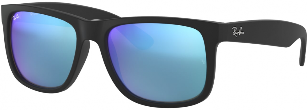 Ray-Ban Slnečné okuliare 'Justin'  modrá / čierna