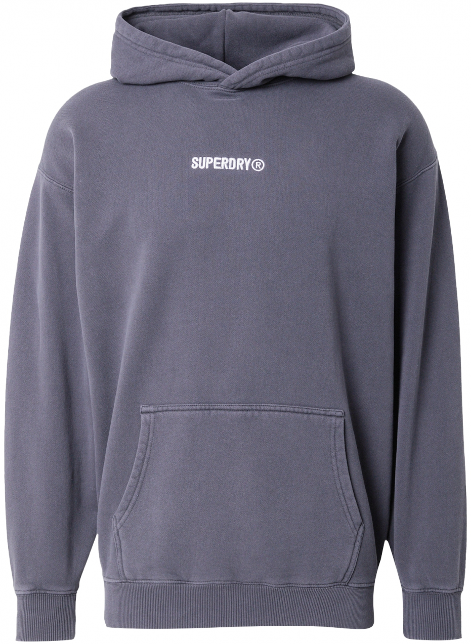 Superdry Mikina  čierna / biela