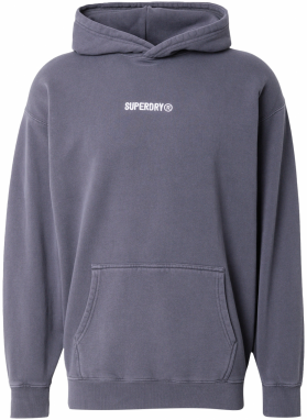 Superdry Mikina  čierna / biela