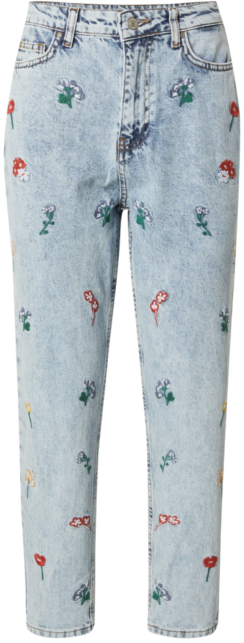 Trendyol Džínsy  modrá / tmavozelená / červená / biela