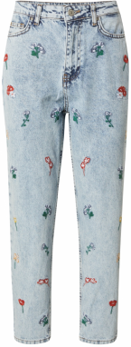 Trendyol Džínsy  modrá / tmavozelená / červená / biela