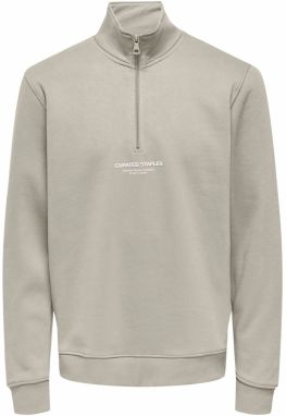 Only & Sons Mikina 'ONSCurated'  svetlosivá / biela