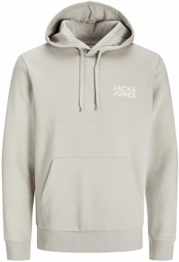 JACK & JONES Mikina  svetlosivá / biela