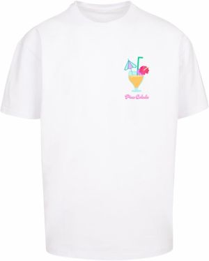 Merchcode Tričko 'Pina Colada'  modrá / oranžová / ružová / biela