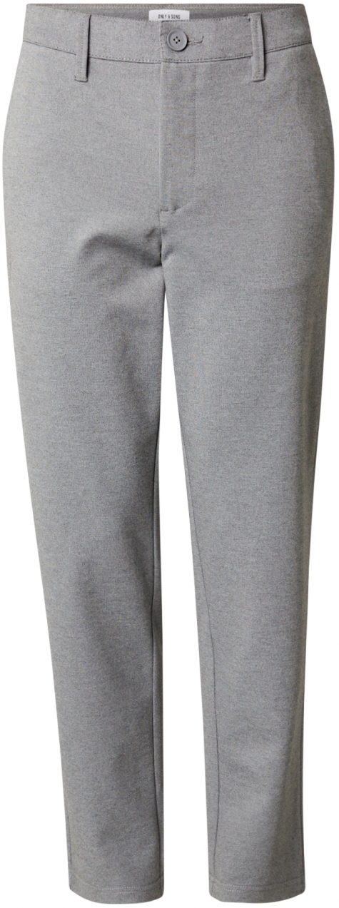 Only & Sons Chino nohavice 'ONSMark'  sivá melírovaná