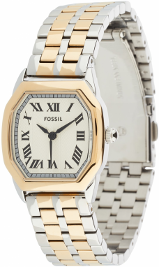 FOSSIL Analógové hodinky 'HARLOW'  zlatá / strieborná