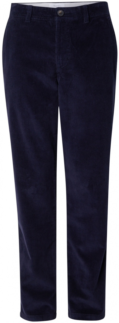 KnowledgeCotton Apparel Chino nohavice 'CHUCK'  námornícka modrá