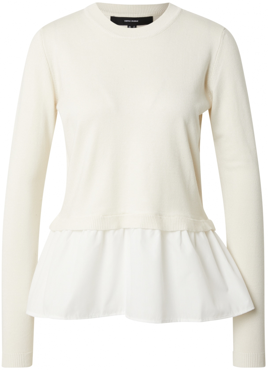 VERO MODA Sveter 'VMJOSE'  krémová / biela