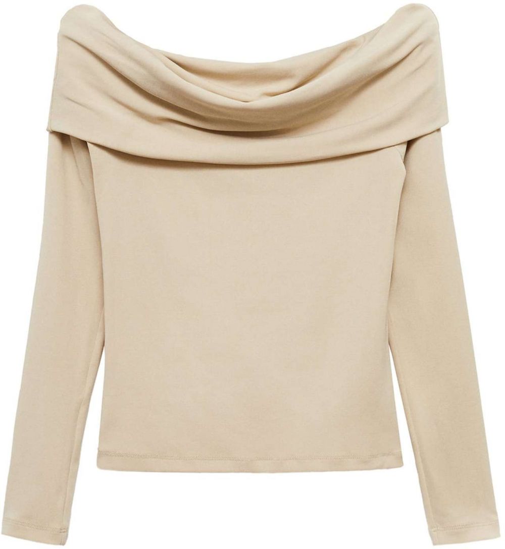 MANGO Tričko 'BARDI'  piesková