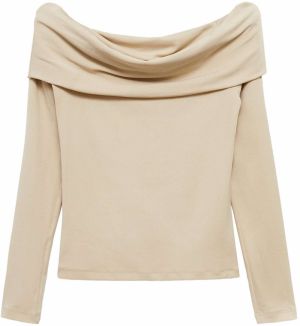 MANGO Tričko 'BARDI'  piesková