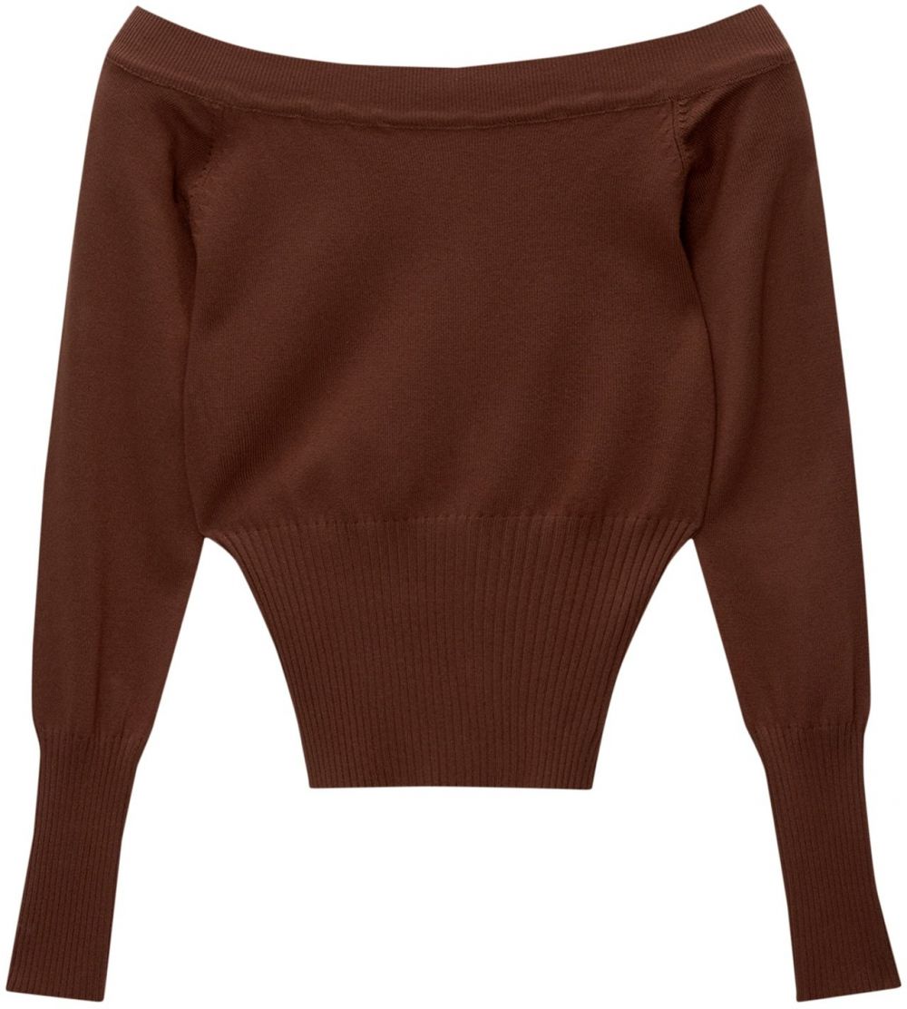 Pull&Bear Sveter  hnedá