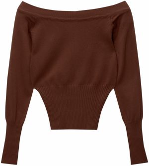 Pull&Bear Sveter  hnedá