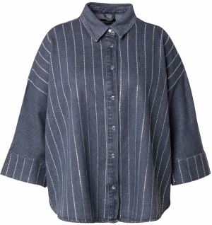 ONLY Carmakoma Blúzka 'CARGrace'  sivý denim