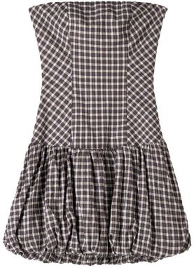 Bershka Šaty  tmavomodrá / hnedá / hrdzavohnedá / svetlohnedá / šedobiela