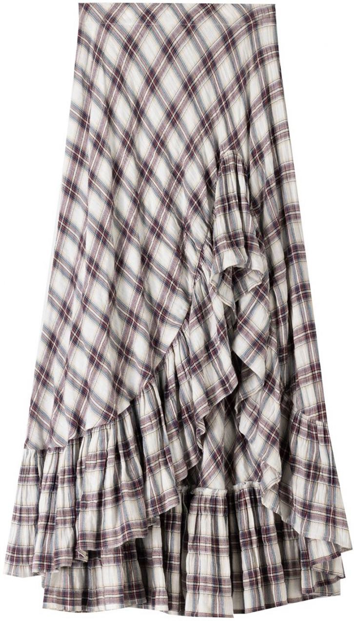 Bershka Sukňa  nebielená / námornícka modrá / červená