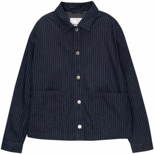 Pull&Bear Prechodná bunda  tmavomodrá / biela