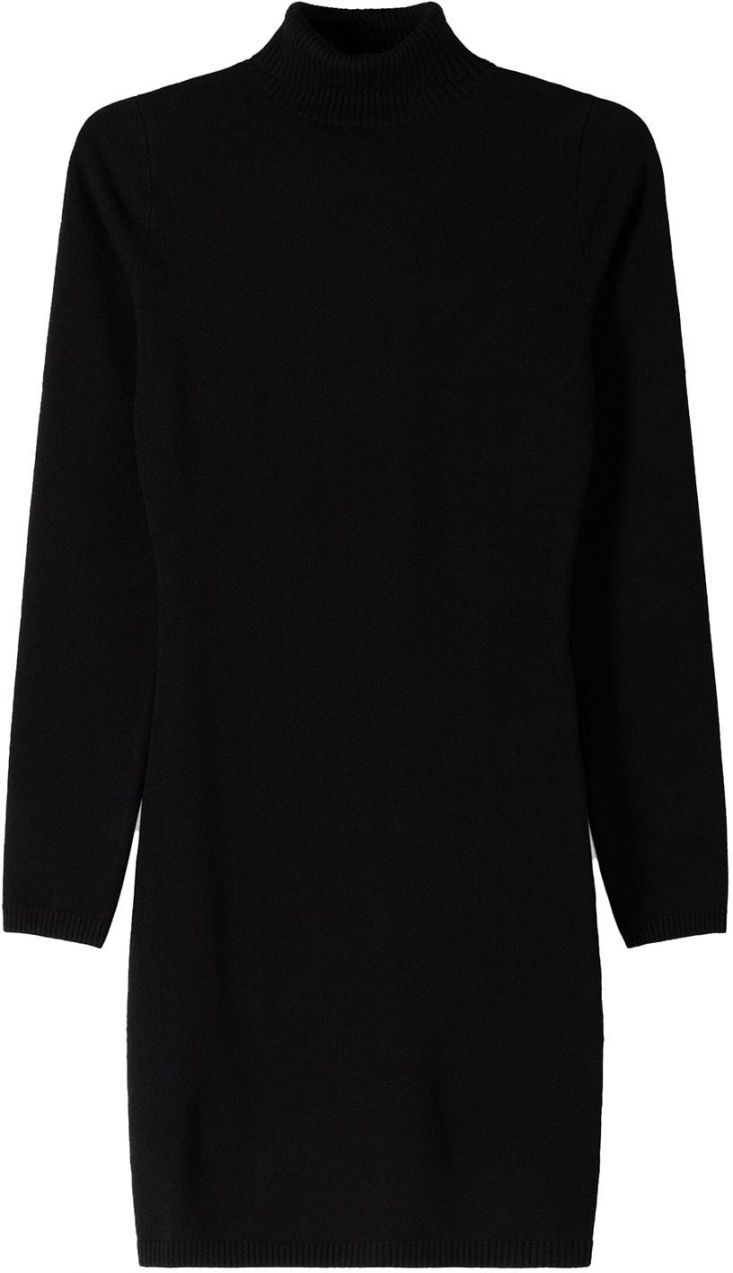 Bershka Pletené šaty  čierna