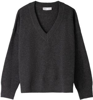 Bershka Sveter  tmavosivá