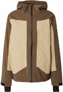 QUIKSILVER Športová bunda 'MULDROW'  béžová / kaki / čierna